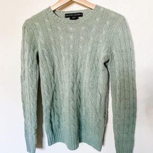 Ralph Lauren 100% cashmere cable knit sweater